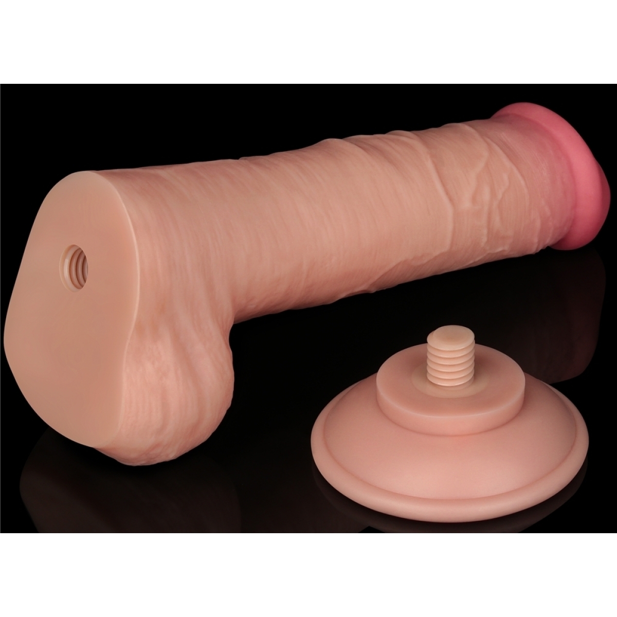 gode avec bourses sliding skin 15 x 45cm 5