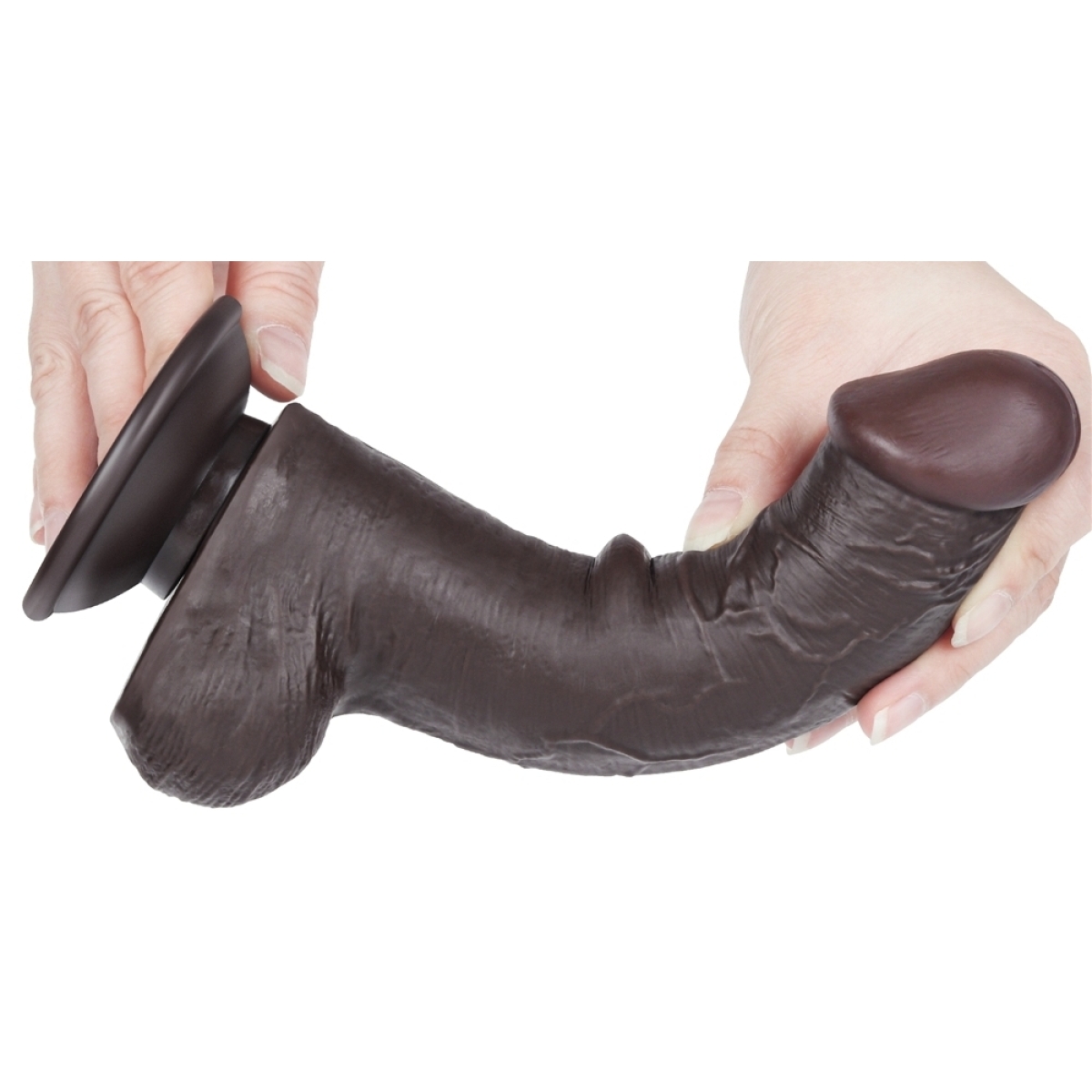 gode avec bourses sliding skin 15 x 45cm noir 5