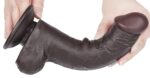 gode avec bourses sliding skin 15 x 45cm noir 5