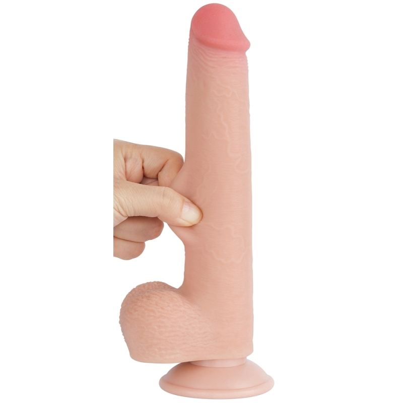 gode avec bourses sliding skin 17 x 35cm 3