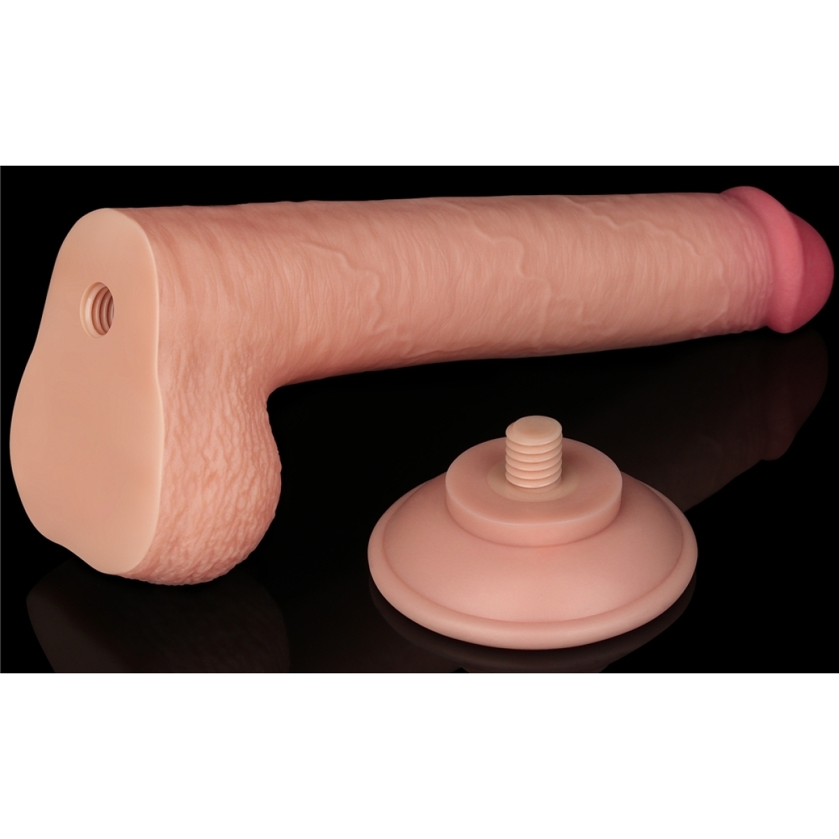 gode avec bourses sliding skin 17 x 35cm 5