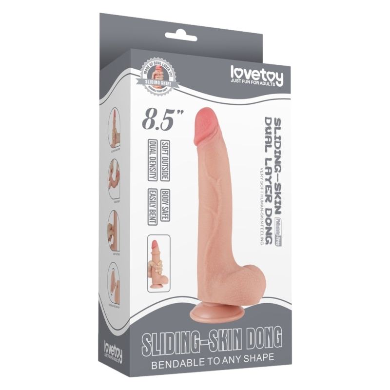 gode avec bourses sliding skin 17 x 4cm 1