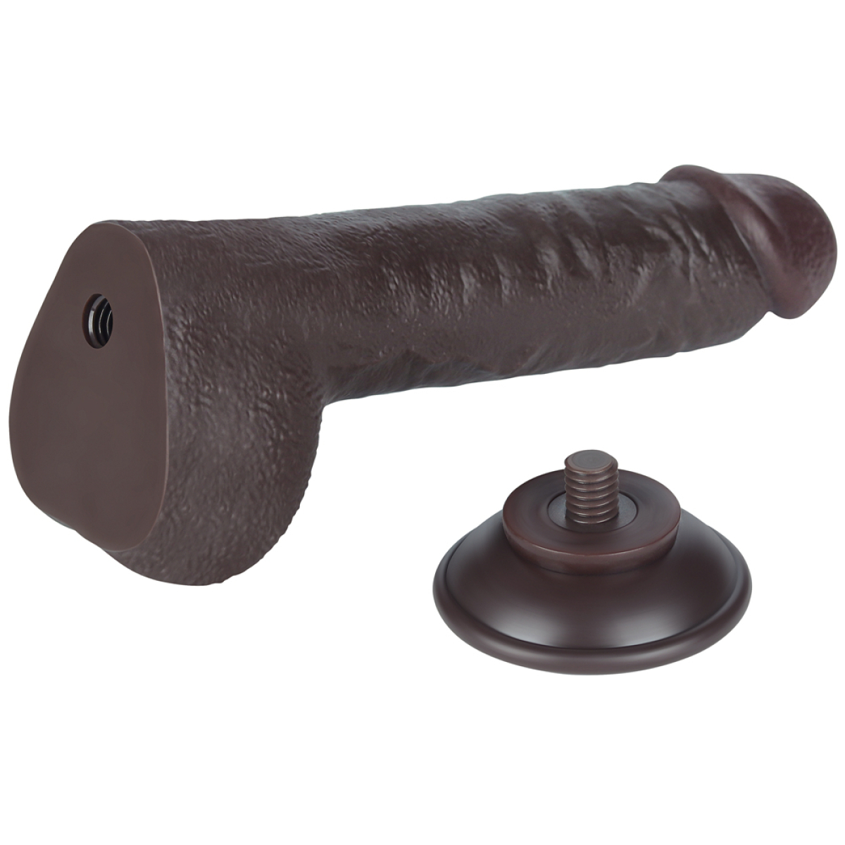 gode avec bourses sliding skin 18 x 47cm noir 11