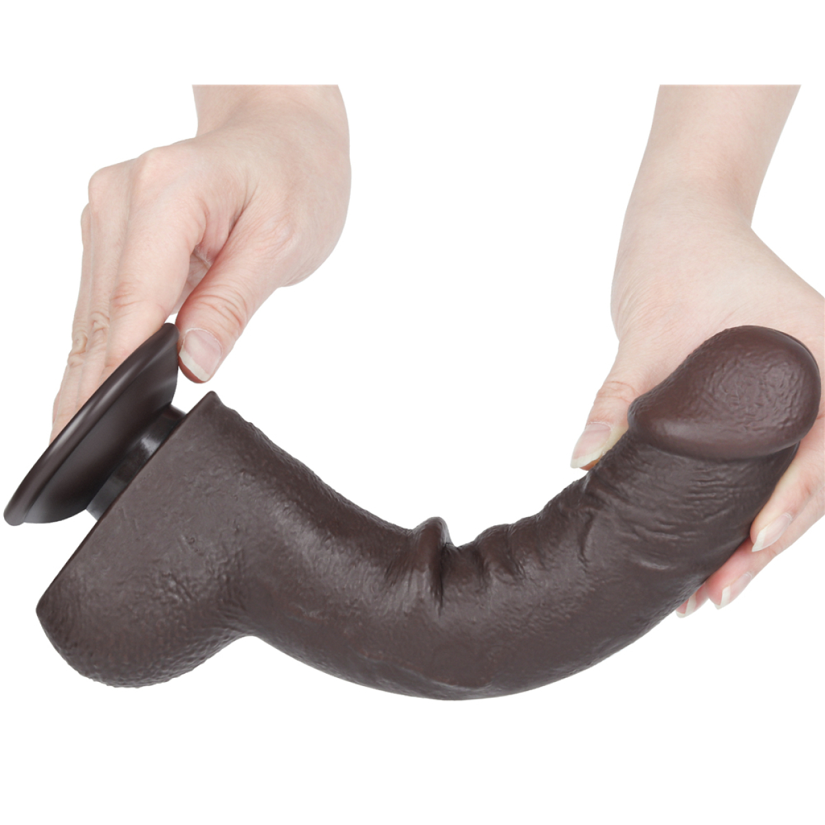 gode avec bourses sliding skin 18 x 47cm noir 8