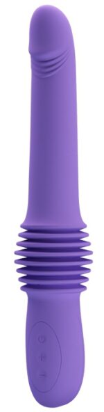 gode avec poussee pazuzu 15 x 35 cm violet