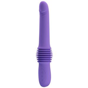 gode avec poussee pazuzu 15 x 35 cm violet