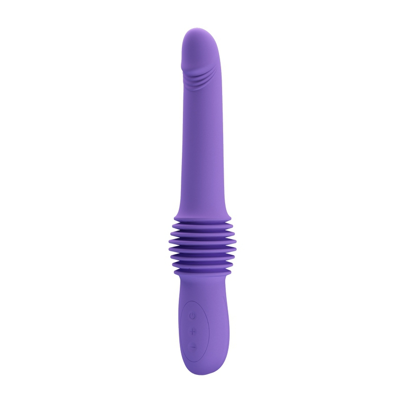 gode avec poussee pazuzu 15 x 35 cm violet