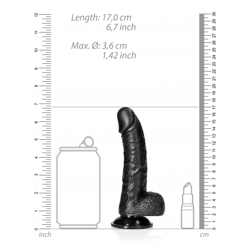 gode balls curved realrock 125 x 36cm noir 6