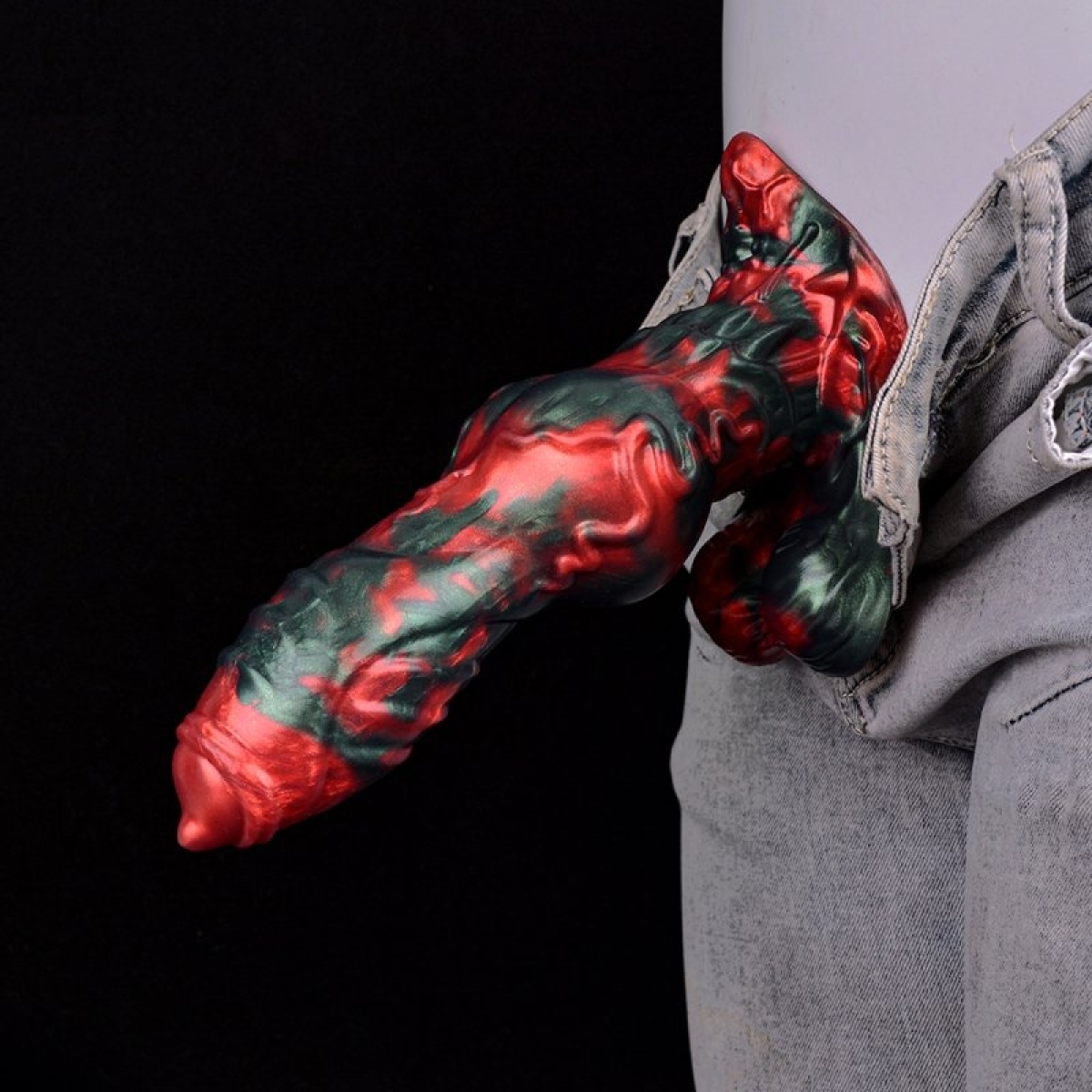 gode caliorix 205 x 7cm noir et rouge 3