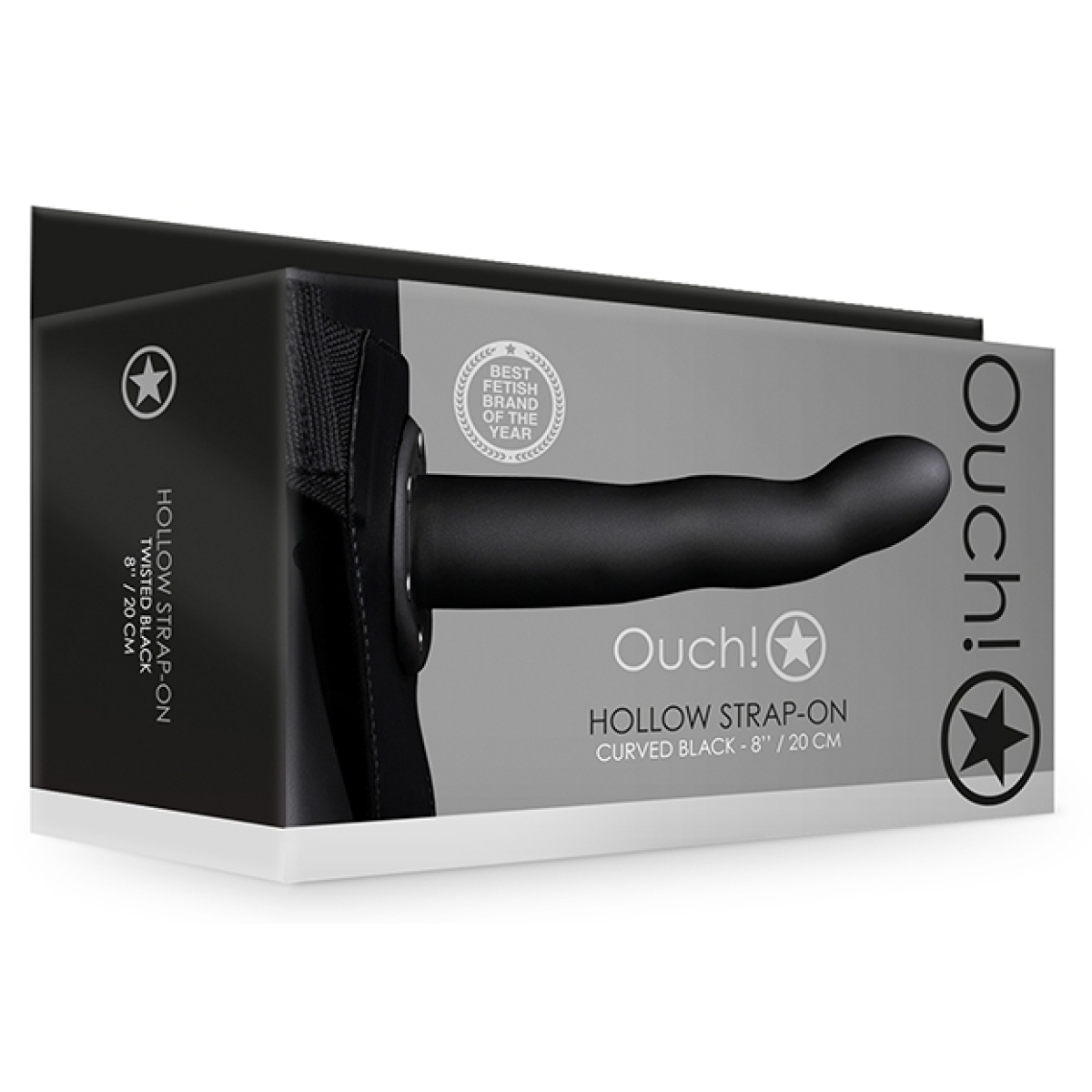 gode ceinture creux hollow strap curved 20 x 4cm 1