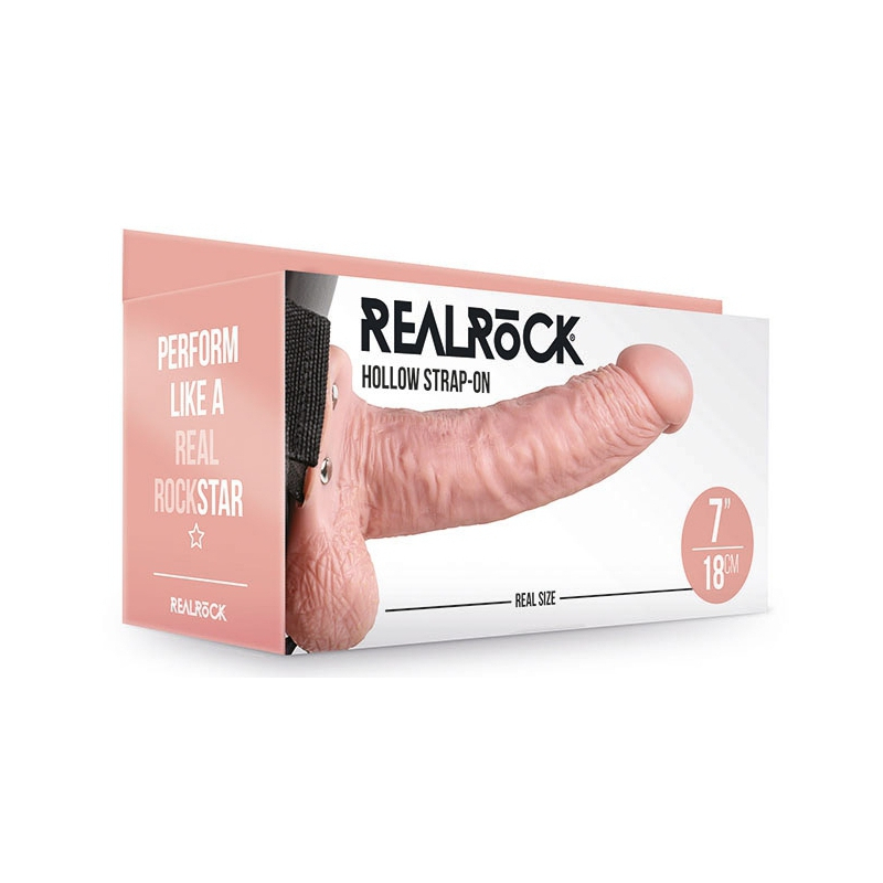 gode ceinture creux hollow strap on realrock 18 x 45cm 1