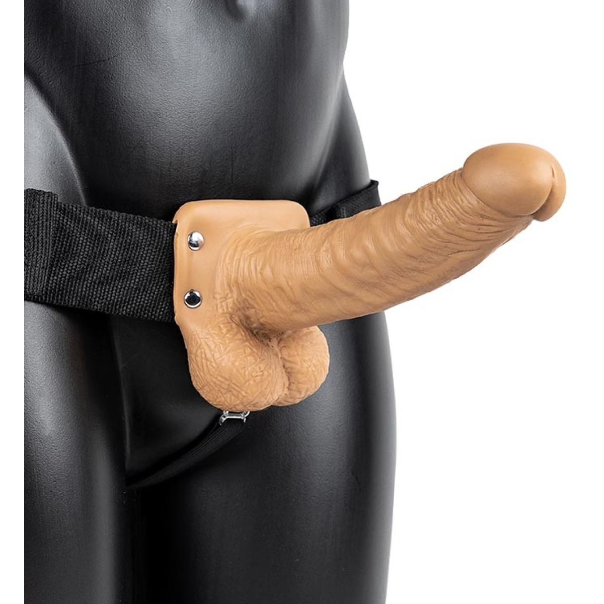 gode ceinture creux hollow strap on realrock 18 x 45cm latino 2