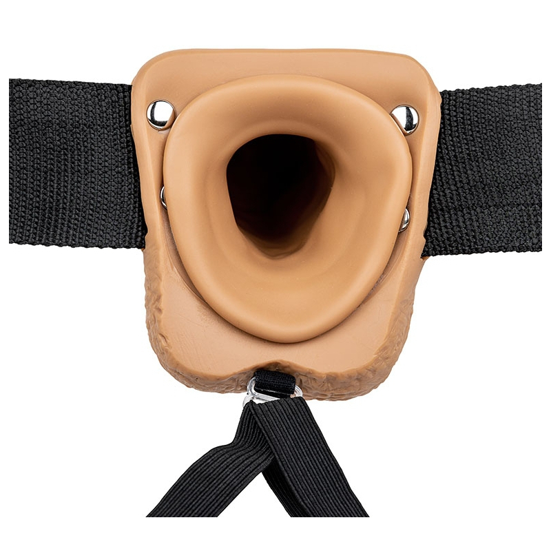gode ceinture creux hollow strap on realrock 18 x 45cm latino 3