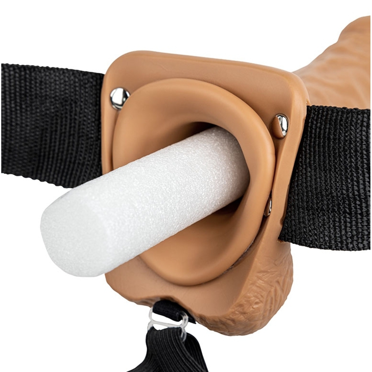 gode ceinture creux hollow strap on realrock 18 x 45cm latino 4