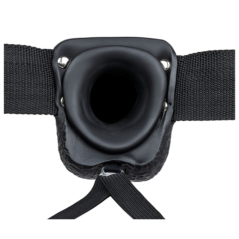 gode ceinture creux hollow strap on realrock 18 x 45cm noir 3