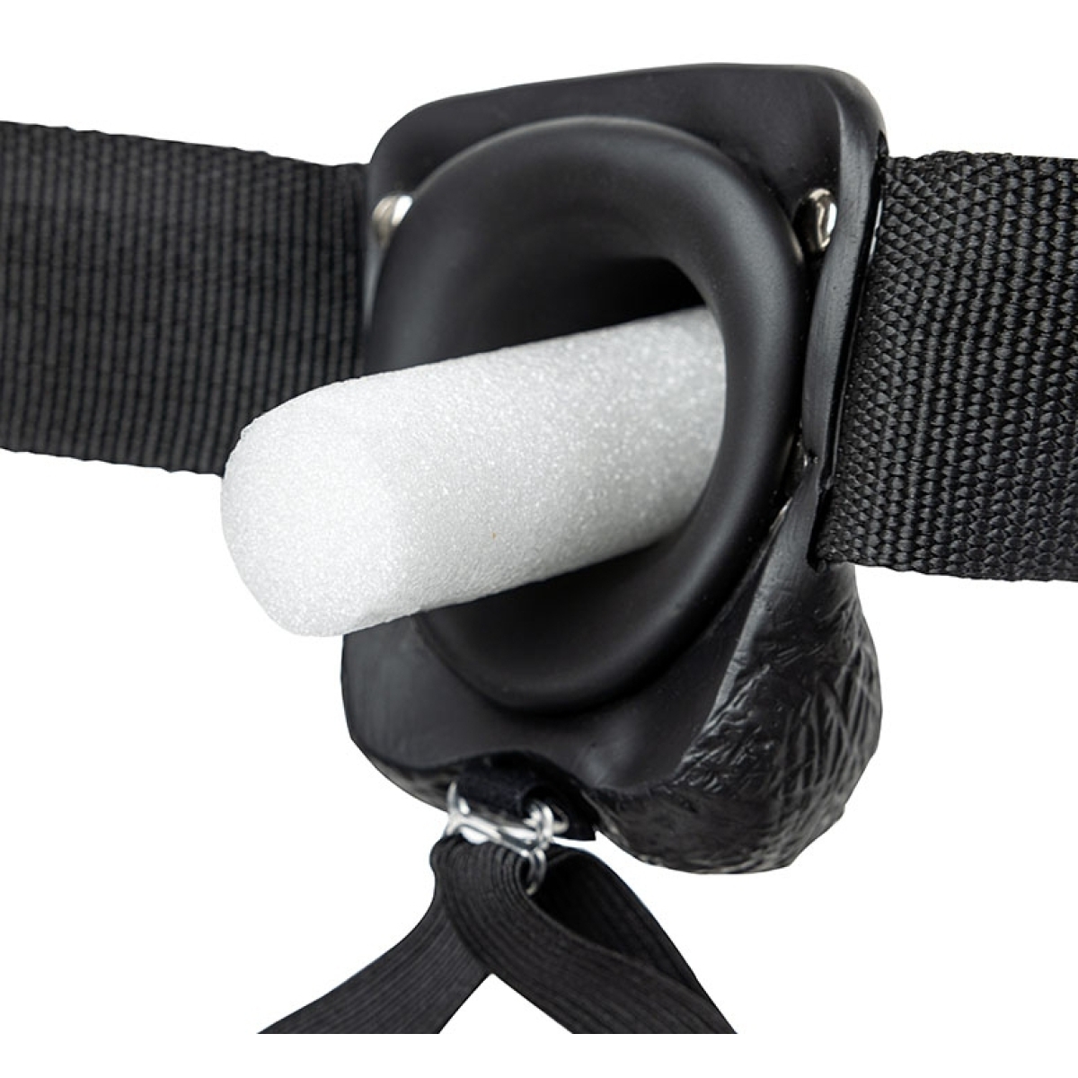 gode ceinture creux hollow strap on realrock 18 x 45cm noir 4