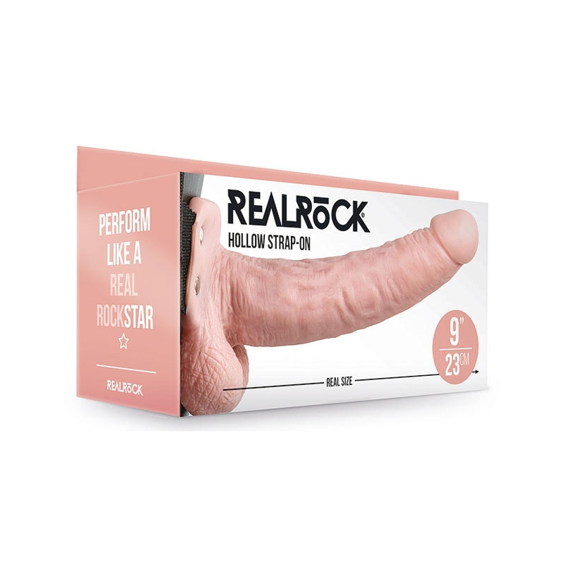 gode ceinture creux hollow strap on realrock 23 x 45cm 1