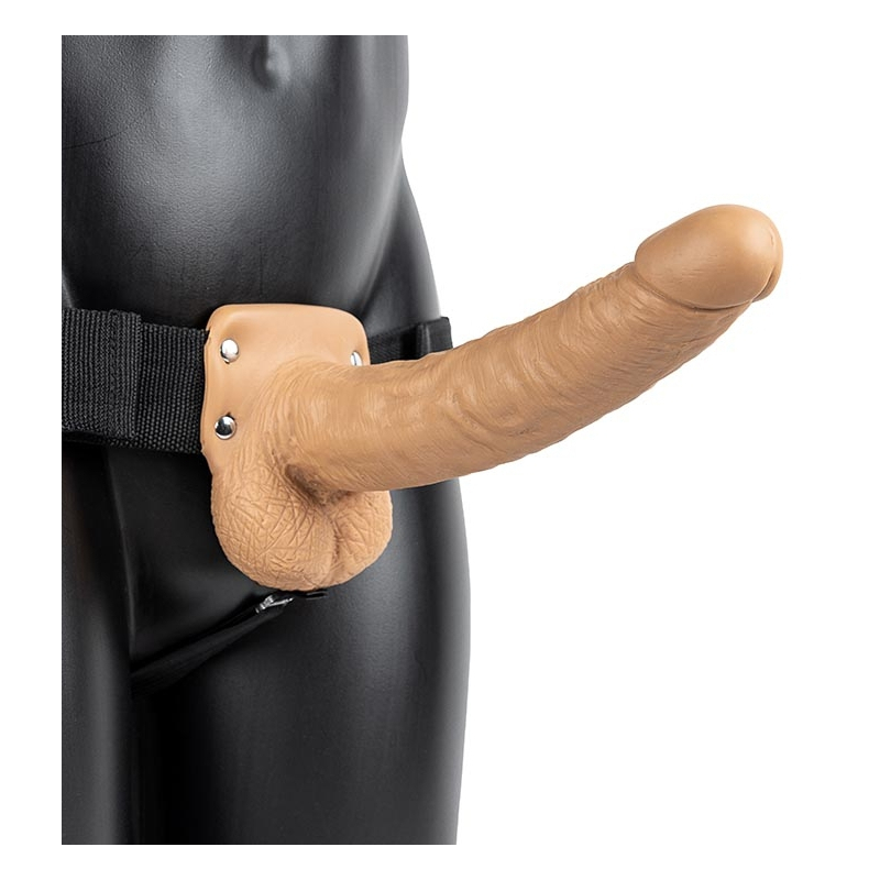 gode ceinture creux hollow strap on realrock 23 x 45cm latino 2