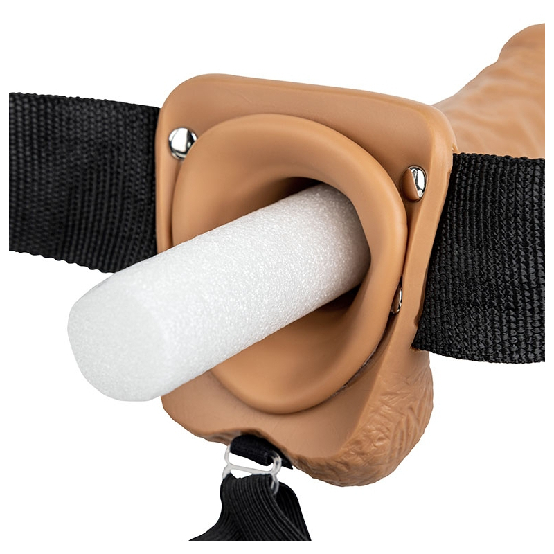gode ceinture creux hollow strap on realrock 23 x 45cm latino 4