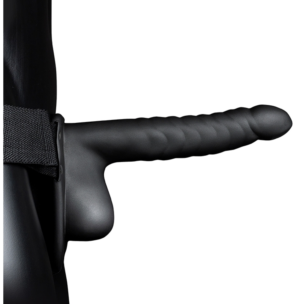 gode ceinture creux hollow strap ribbed 16 x 4cm