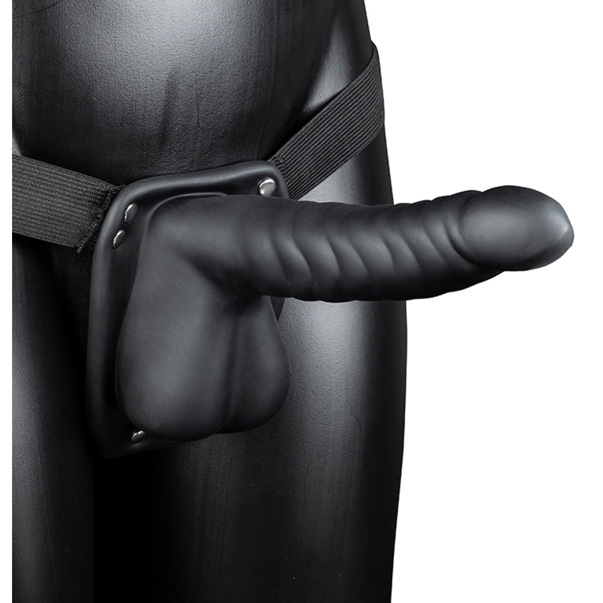 gode ceinture creux hollow strap ribbed 16 x 4cm 3