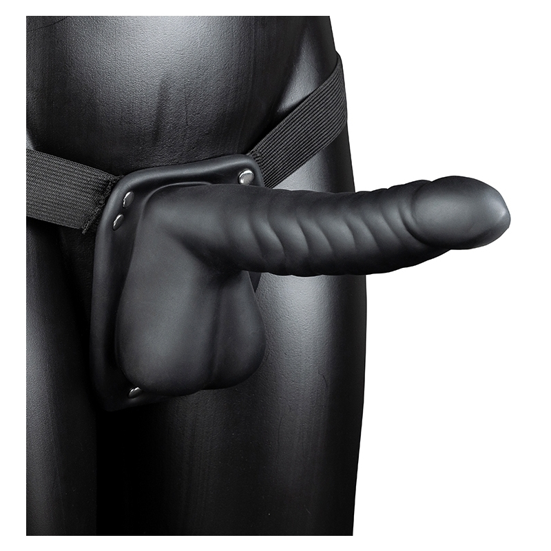gode ceinture creux hollow strap ribbed 16 x 4cm 3