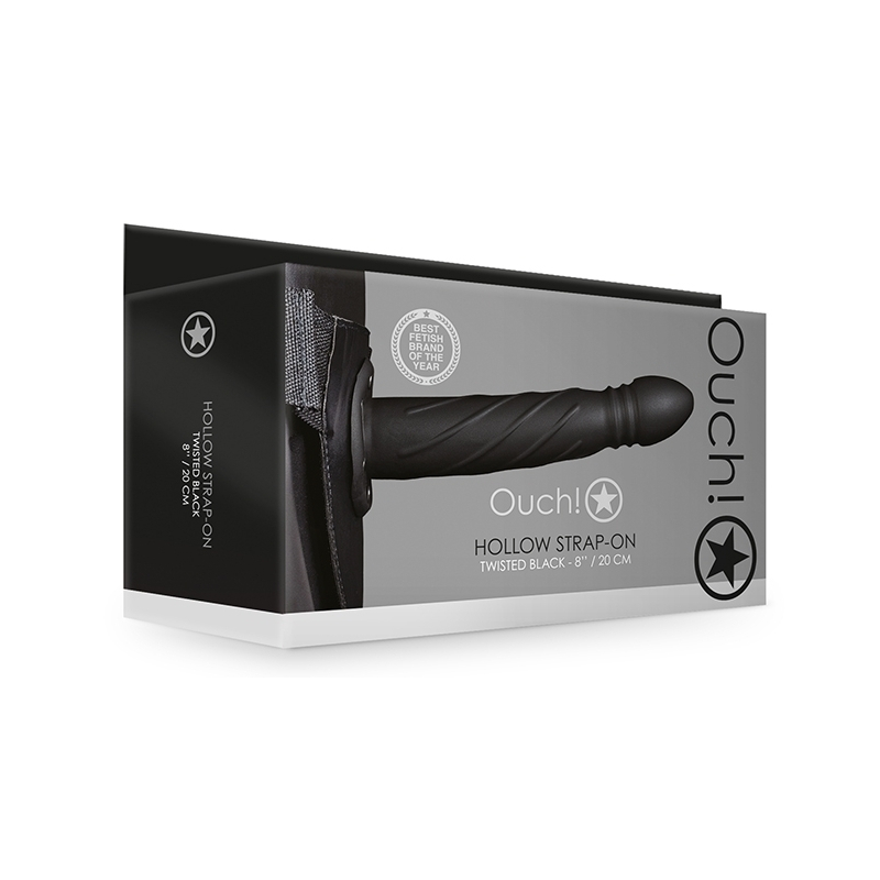 gode ceinture creux hollow strap twisted 19 x 38cm 1