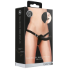 gode ceinture double dual ribbed 15 x 33cm noir 1