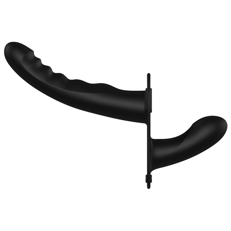 gode ceinture dual vibrating 15 x 33cm noir 2