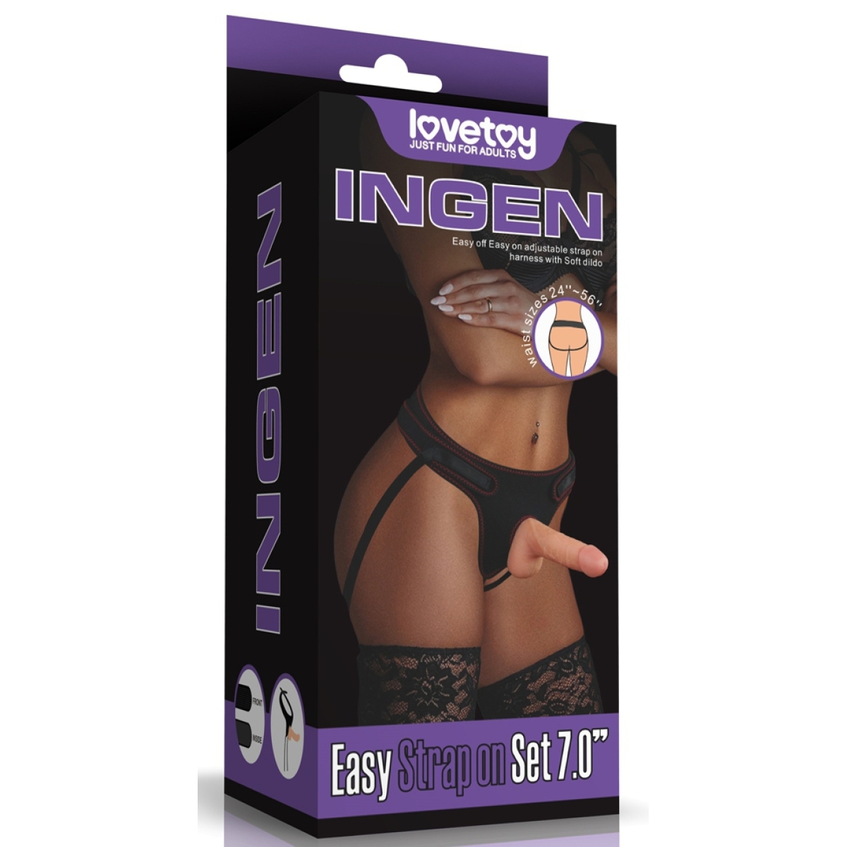 gode ceinture easy strapon 125 x 4cm 2