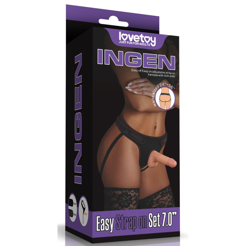 gode ceinture easy strapon 125 x 4cm 2