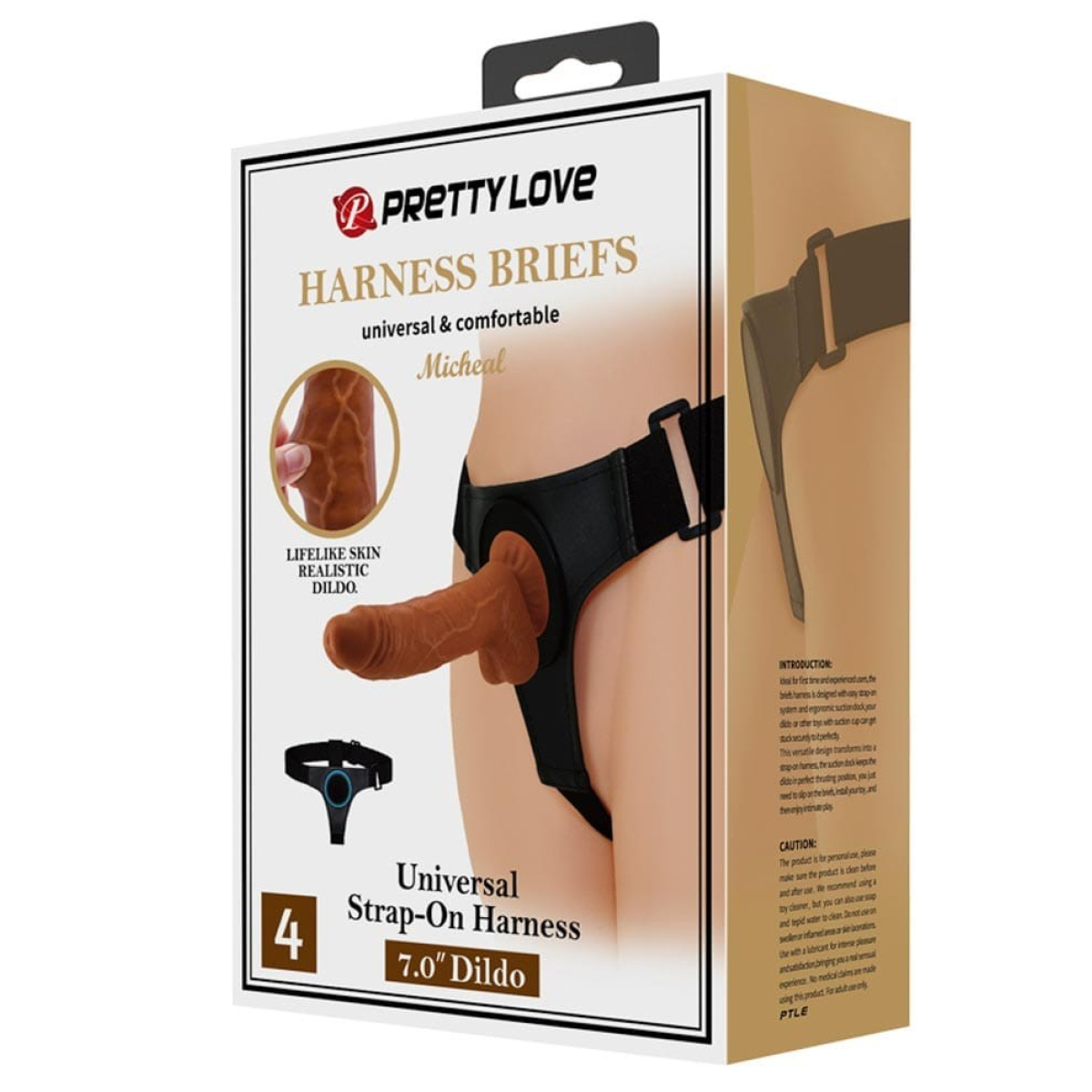 gode ceinture micheal 15 x 43cm marron 1