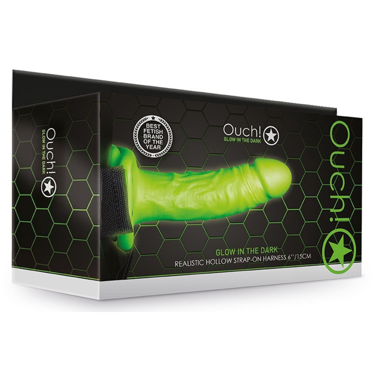 gode ceinture phosphorescent glow 15 x 42cm 1