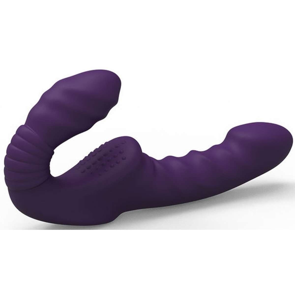 gode ceinture sans harnais vibrant beautypurp 13 x 38cm 2