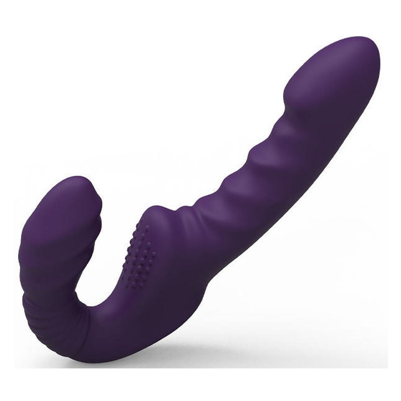 gode ceinture sans harnais vibrant beautypurp 13 x 38cm 3