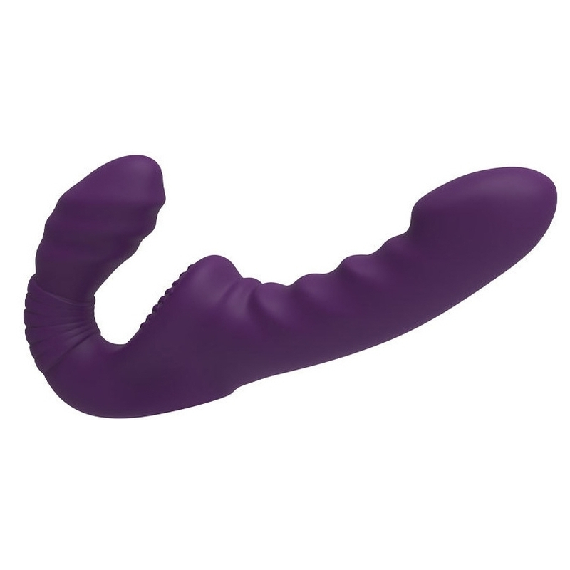 gode ceinture sans harnais vibrant beautypurp 13 x 38cm 4