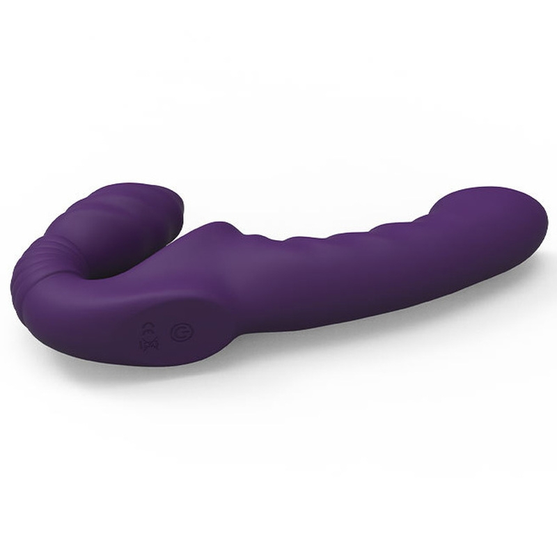 gode ceinture sans harnais vibrant beautypurp 13 x 38cm 5