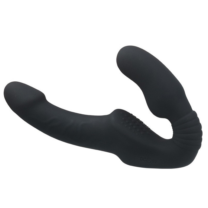 gode-ceinture-sans-harnais-vibrant-broken-12-x-35cm-noir gode ceinture sans harnais vibrant broken 12 x 35cm noir