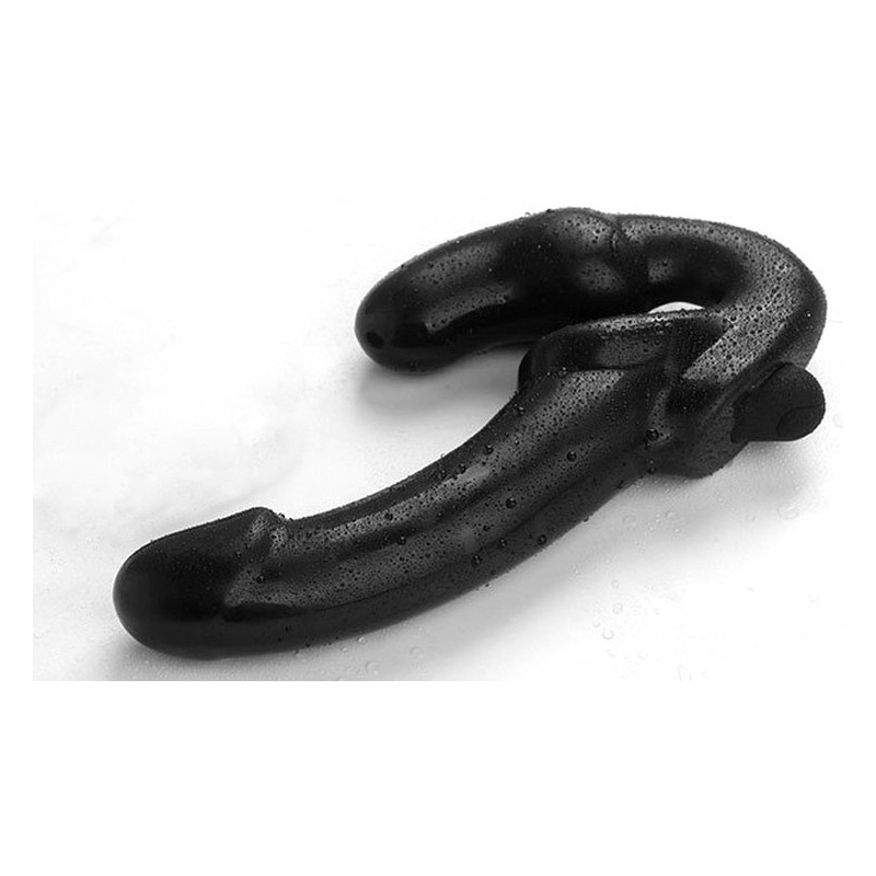 gode ceinture sans harnais vibrant glowblack 12 x 35cm 5