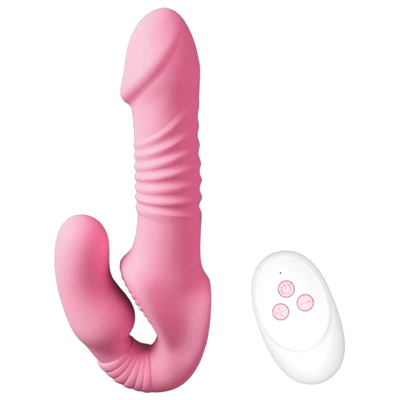 gode ceinture sans harnais vibrant pinky twice 13 x 4cm