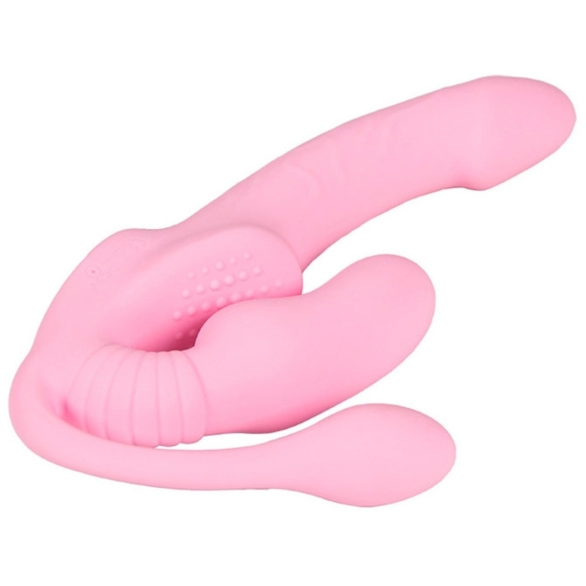 gode ceinture sans harnais vibrant tripleasure 12 x 35cm 2