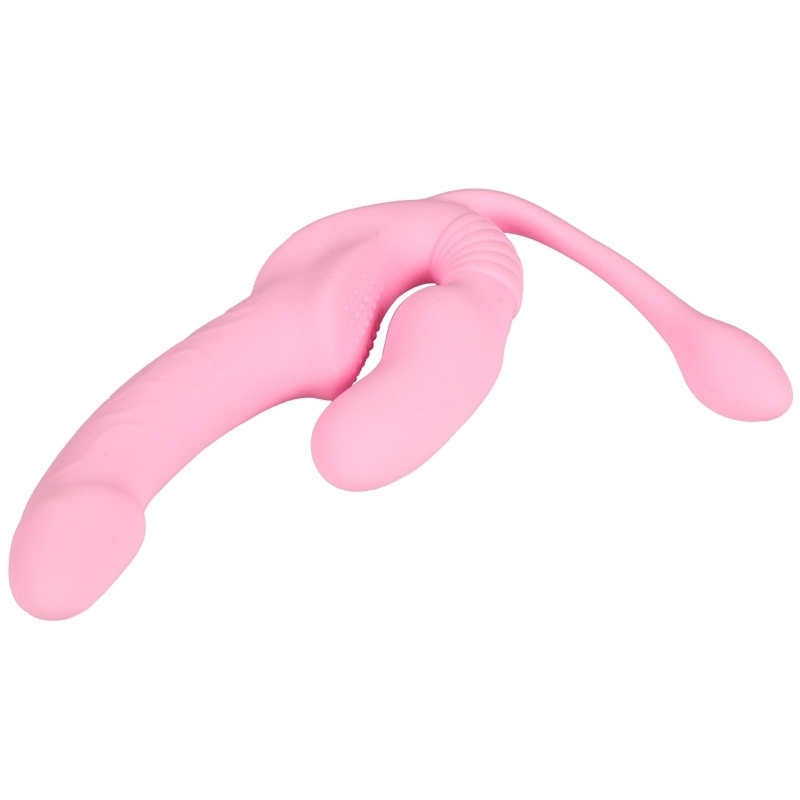 gode ceinture sans harnais vibrant tripleasure 12 x 35cm 4