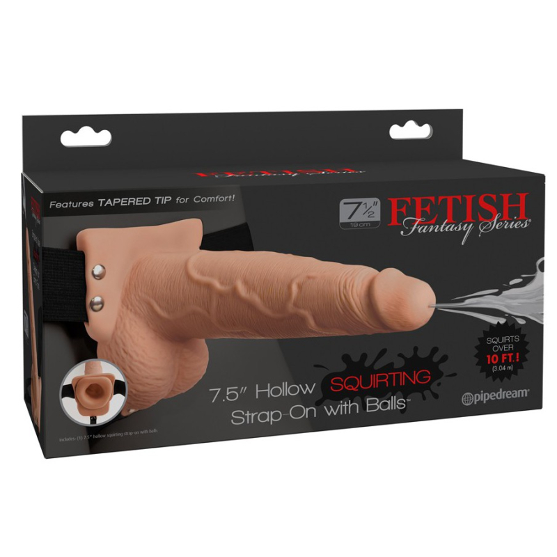 gode ceinture strap on squirting 17 x 5 cm 1