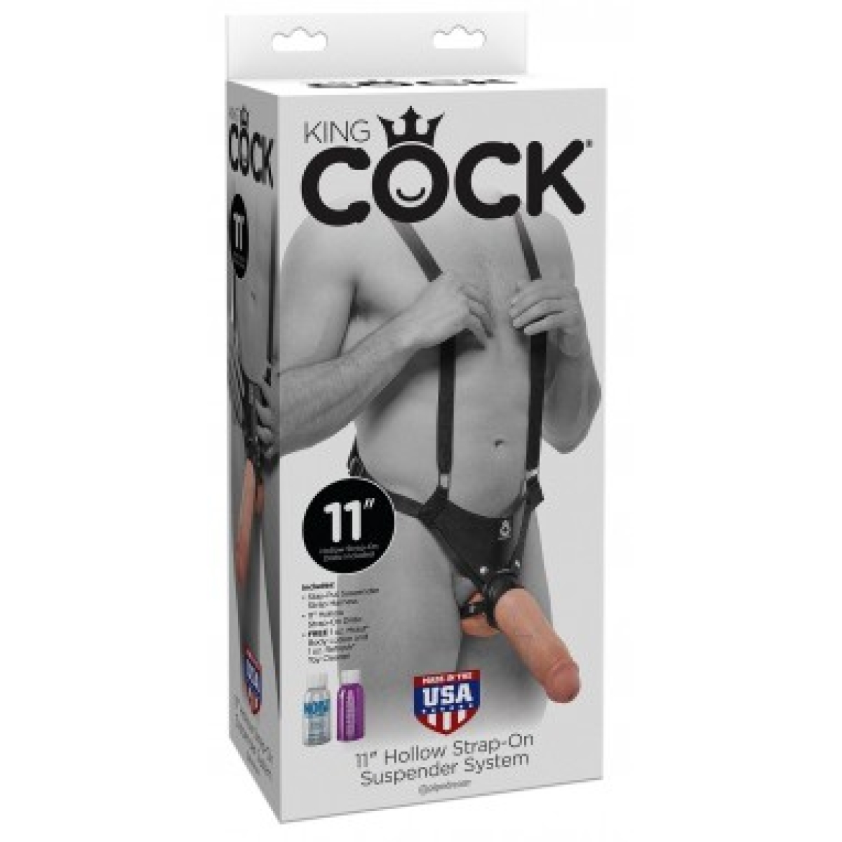 gode ceinture suspension hollow strap flesh 22 x 65 cm 1