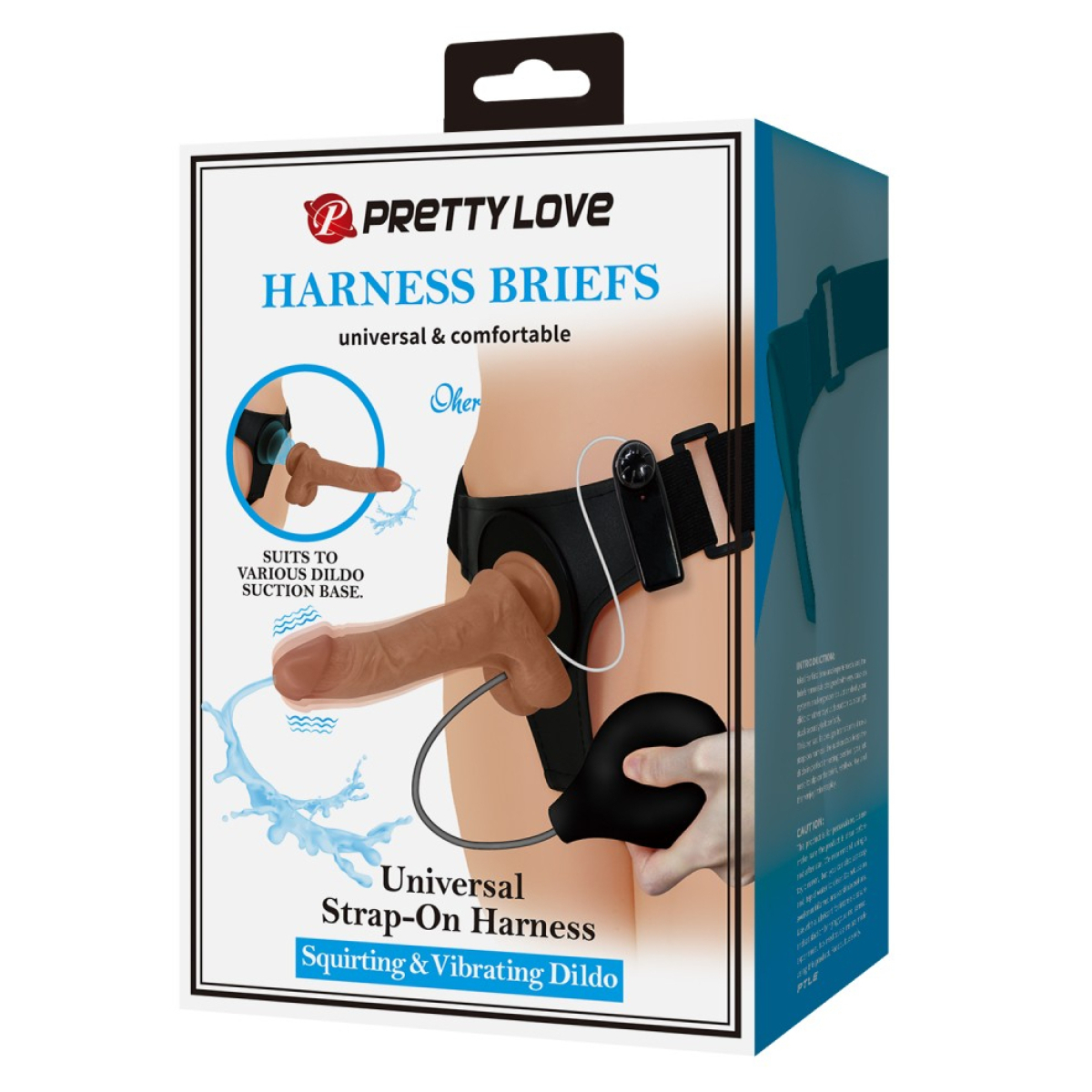 gode ceinture vibrant ejaculateur oher 15 x 4cm marron 1