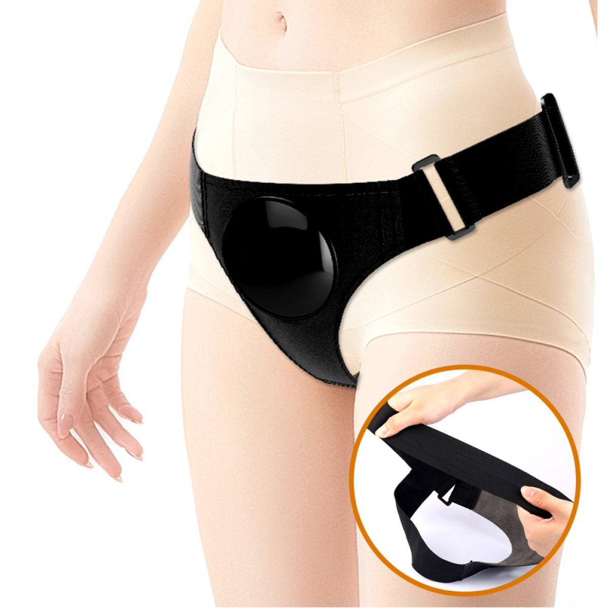 gode ceinture vibrant ejaculateur oher 15 x 4cm marron 3