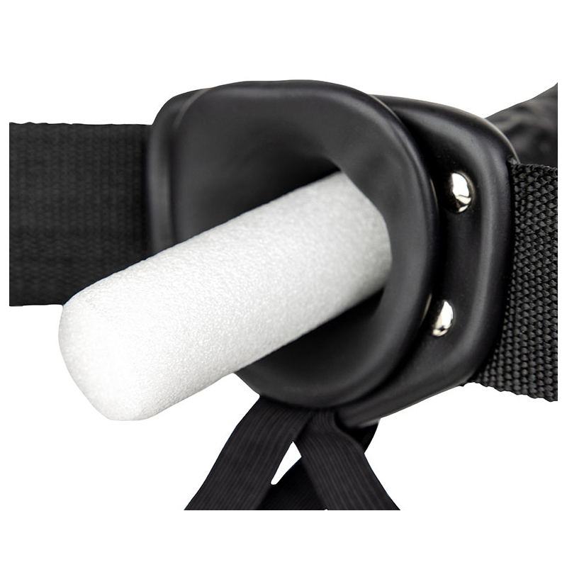 gode ceinture vibrant hollow vibe realrock 20 x 45cm noir 4