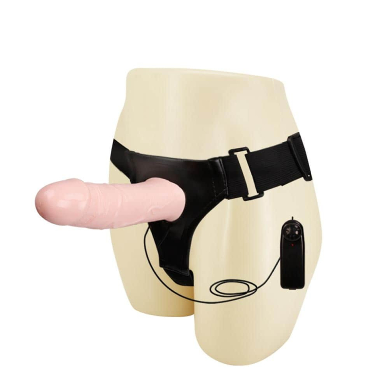 gode ceinture vibrant strap on hollow 17 x 45 cm 4