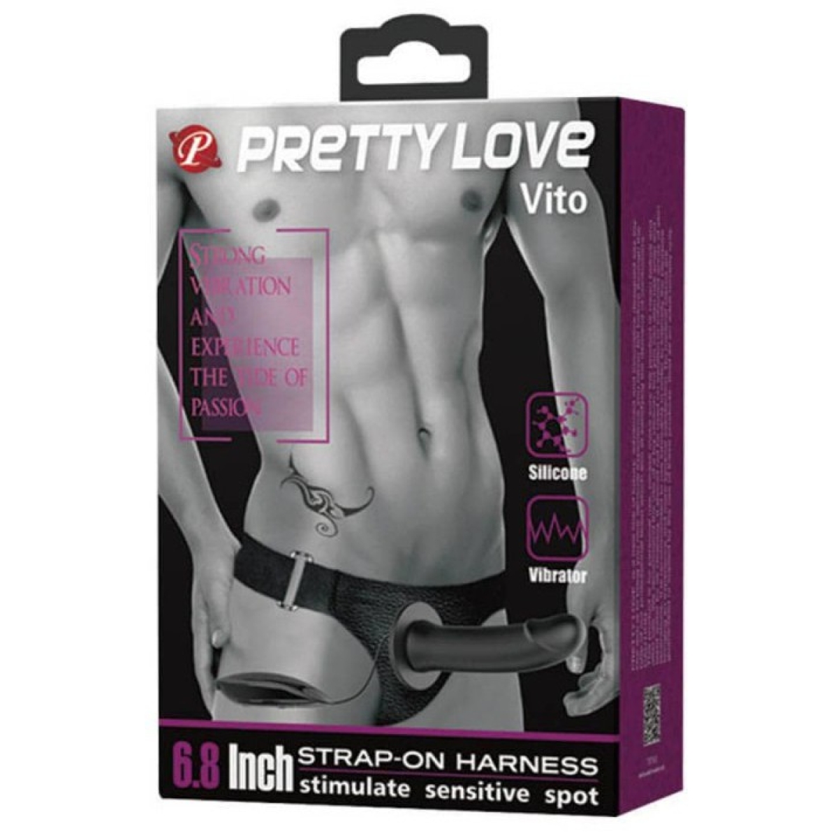 gode ceinture vibrant vito 17 x 4cm 1