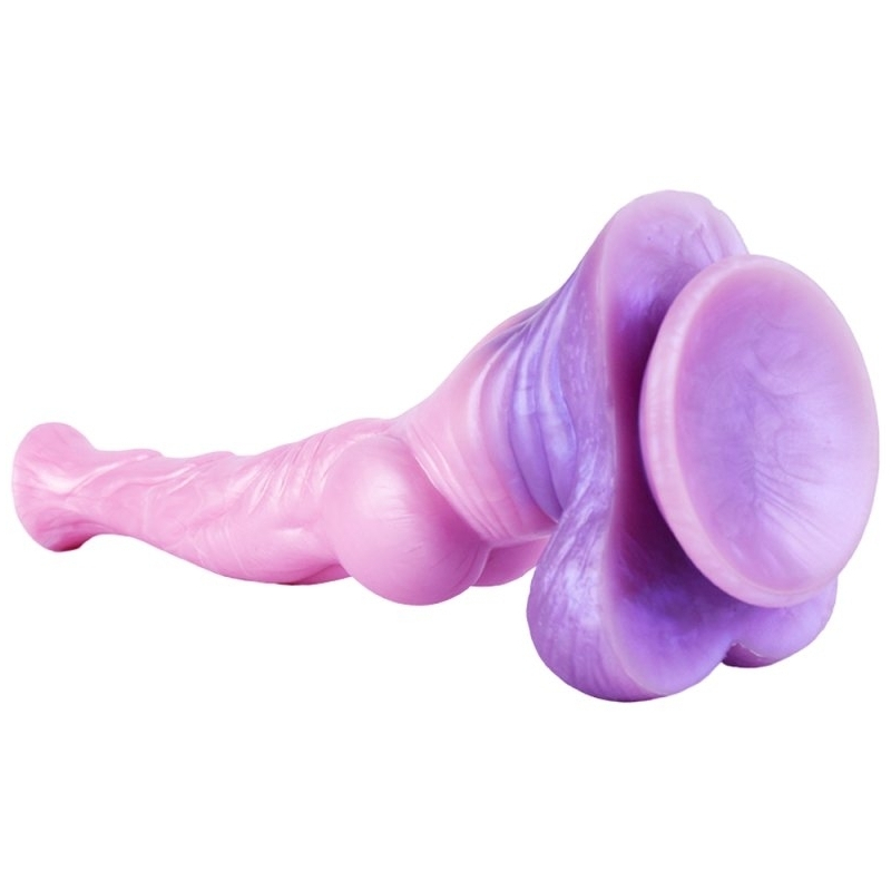 gode cheval pinky stallion 23 x 6cm rose violet 1